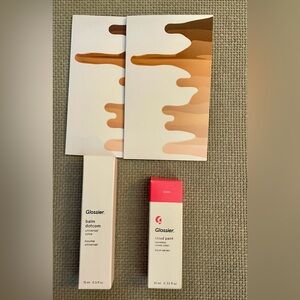 Glossier Set Cloud Paint Soar, Balmdotcom Universal Salve, Sample 2 PK Skin Tint